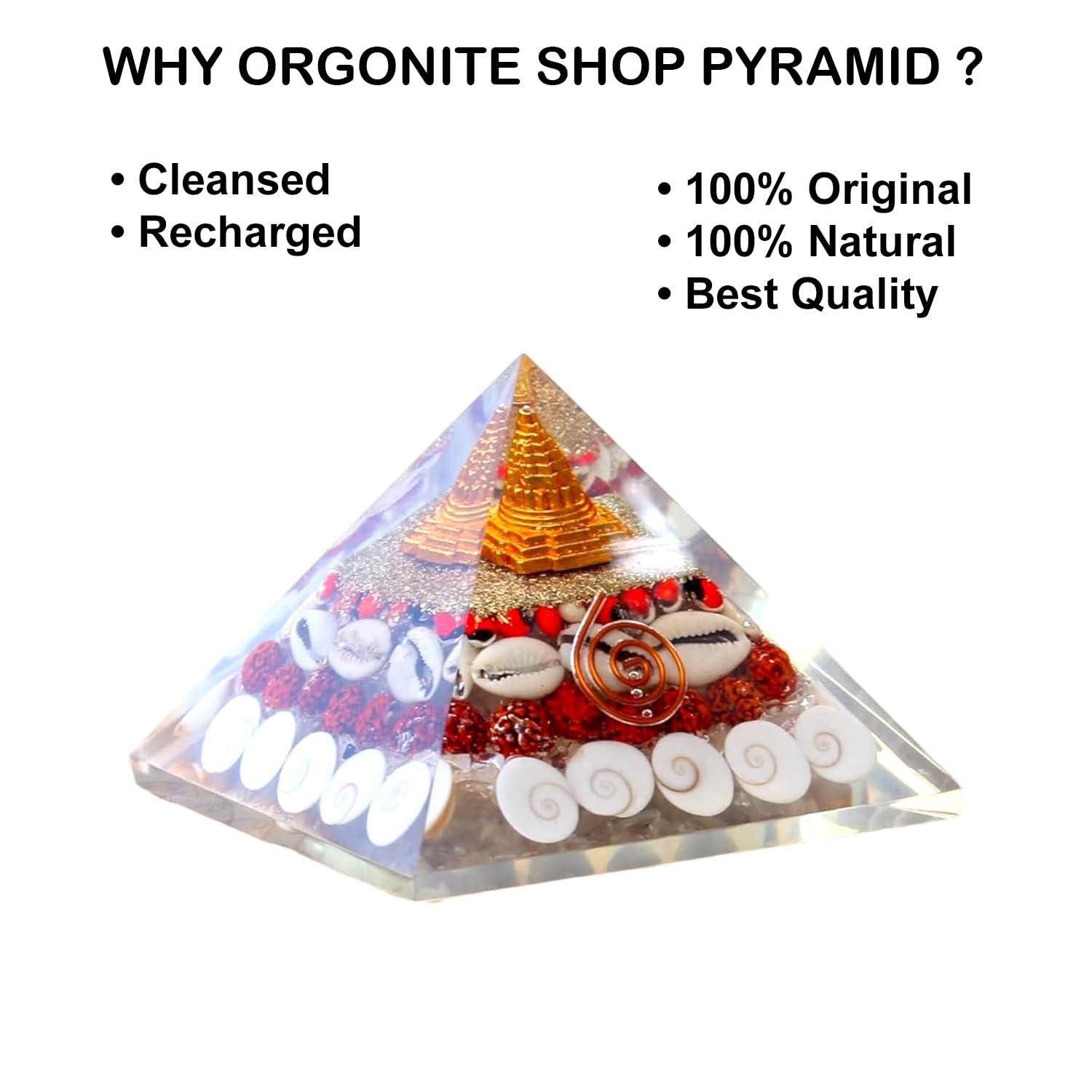 Crystal Wealth Gomati Chakra Shree Yantra Pyramid
