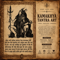 Kamakhya Devi Tantric Artwork, Mystic Goddess Poster, Occult Wall Art, Spiritual Decor, Instant Download PNG JPG