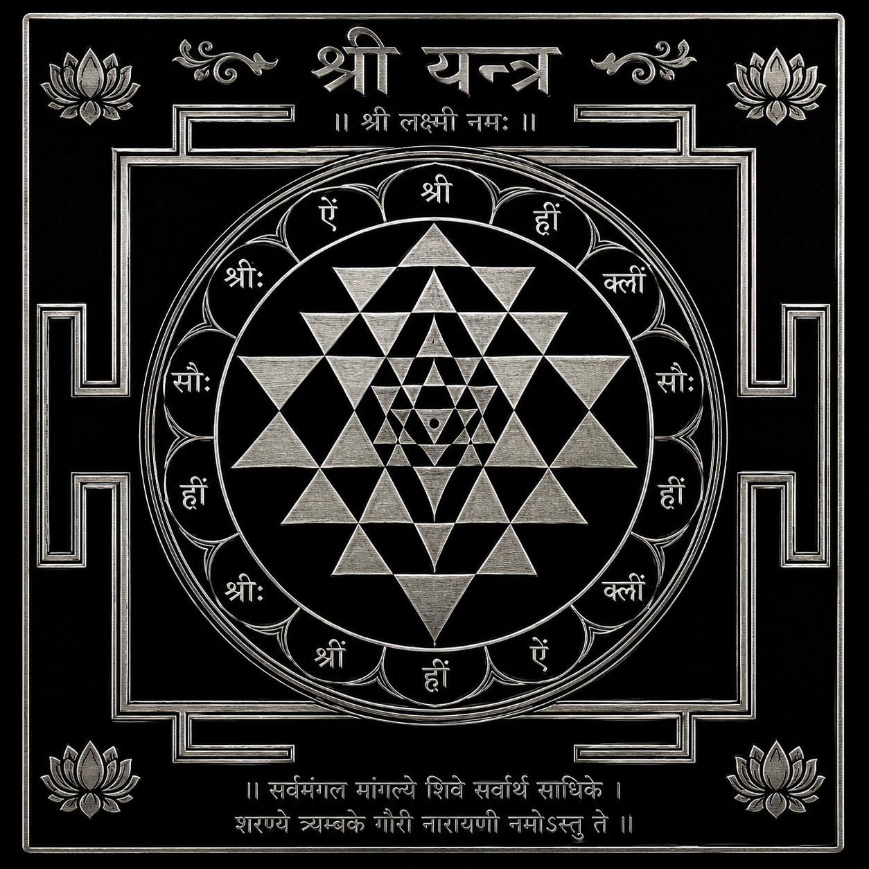 Sri Yantra Digital Download PDF | Sacred Geometry Wall Art | Prosperity & Spiritual Harmony